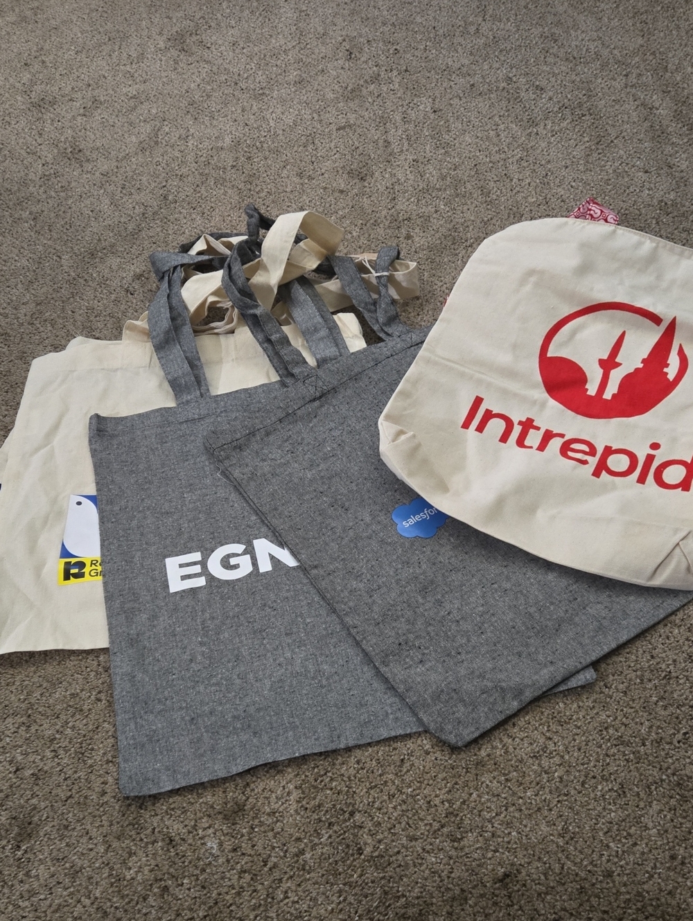 Bundle of 5 Reusable Tote Bags – Mixed Brands – Some NWT 👜♻️